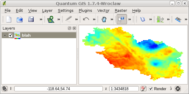 QGIS screenshot of the Peace data
